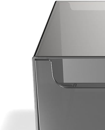 TRU RED Staples TR58201 4 Compartment Plastic Desktop Organizer, Smoke