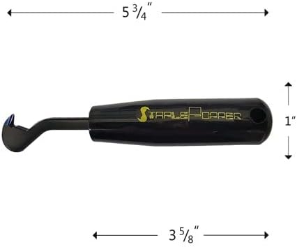 StaplePopper Mini – Heavy Duty Staple Remover Tool & Staple Puller | Fastest Hand Tool for Carpet Staples | Contractor Grade Staple Remover Stick for DIY, Upholstery & Flooring Projects