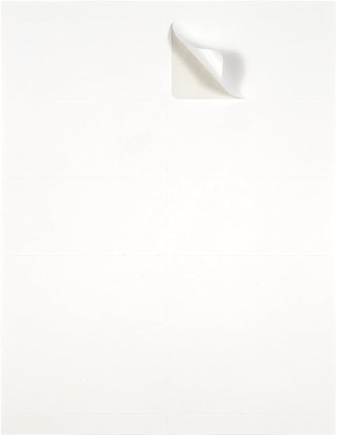 JAM PAPER Shipping Address Labels - Standard Mailing - 2 x 4 - White - 120/Pack