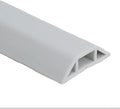 1M Floor Cable Protector Rubber Cover for Safe Movement in Offices, Gyms, and Homes (White)