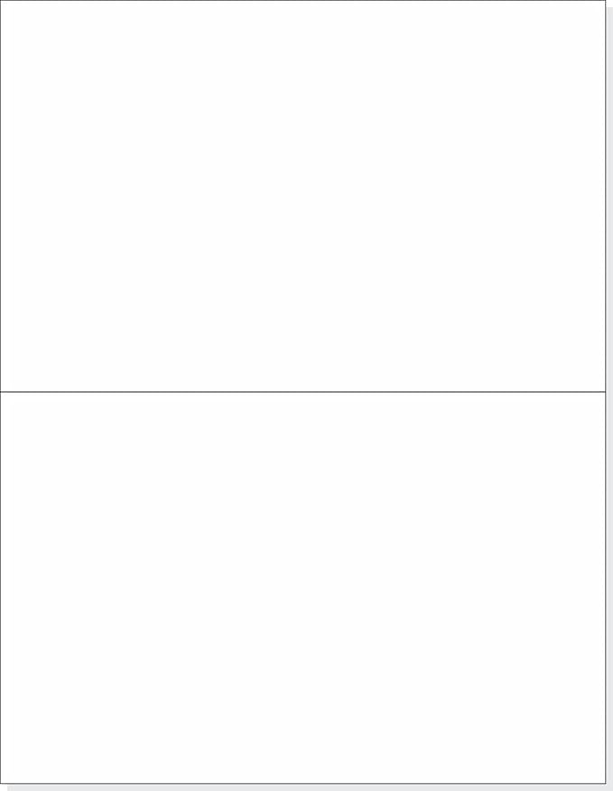 NextDayLabels - 2 Per Page 5-1/2" x 8-1/2" Blank White Laser/Ink Jet Labels, Strong Adhesive, Will Work for USPS Click-N-Ship, FedEx, UPS Shipping Labels (50 Labels)