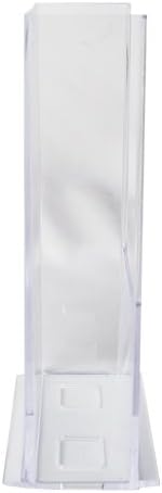 Clear-Ad - LHF-S150 - Acrylic Free Standing Bifold Brochure Holder Up to 7.5" – Plastic Desktop Rack for Pamphlets, Flyers, Booklets, Catalogues (Pack of 4)
