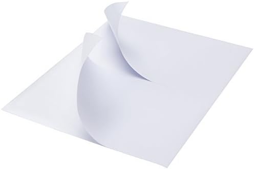 RBHK Half Sheet Self Adhesive Shipping Labels for Laser & Inkjet Printers, 500 Labels, Rounded Corner (250 Sheets)