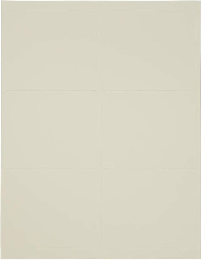 JAM PAPER Shipping Address Labels - Large - 3 1/3 x 4 - Ivory - 120/Pack