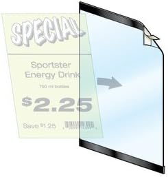 | Clear Sign Holder -11"W x 17"L | Use on Glass, Doors, Windows, Any Flat Surface - Black Border | 5 Pack