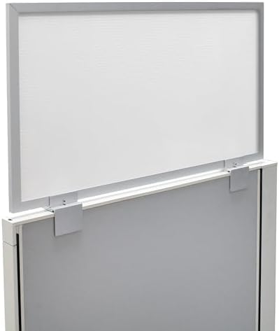 OBEX Screen & Office Panel Extender Polycarbonate Desk Privacy Panel & Divider for Office Cubicle, 12" x 24", White