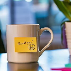 480 Sheets 3 in x 5 in Large Sticky Notes, 76 x 127 mm 6 Pads Assorted Self-Stick Pads for Notebook,Office,School and Home,80 Sheets/Pad (6 Pads Brillant)