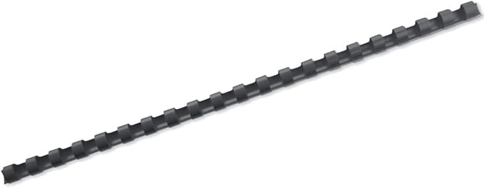 GBC CombBind Binding Combs, 12 mm, 95 Sheet Capacity, A4, 21 Ring, Black, Pack of 100, 4028177