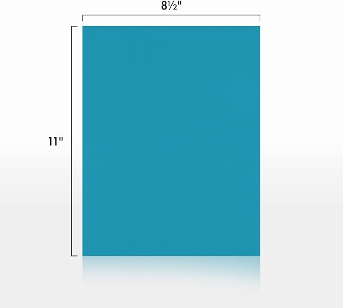 LUXPaper 8.5" x 11" Paper | Letter Size | Bright Blue | 60lb. Text | 500 Qty