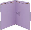 Smead Fastener File Folders, Reinforced 1/3-Cut Tabs, 2 Fasteners, Letter Size, Lavender, 50 per Box (12440)