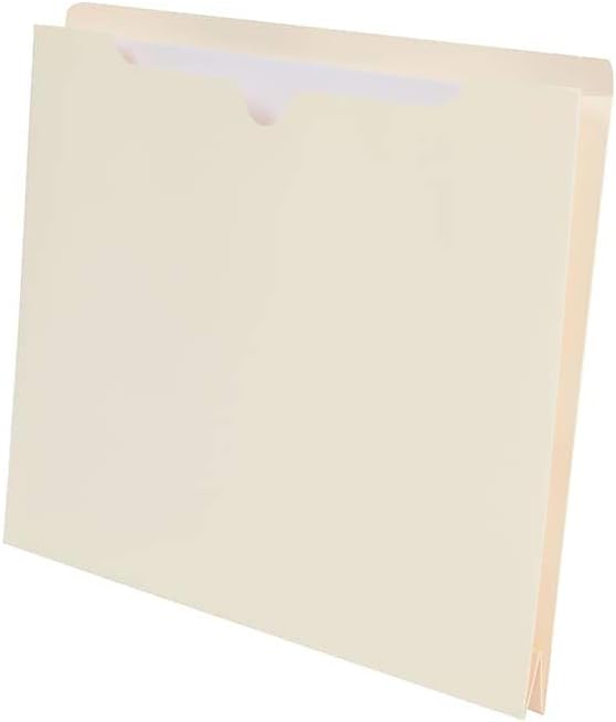 Staples Jacket File Folders, Letter Size, Manila, Expandable 2-Inch Sides, Bulk 50-Pack