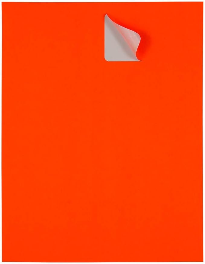 JAM PAPER Shipping Address Labels - Standard Mailing - 2 x 4 - Neon Orange/Fluorescent Red - 120/Pack