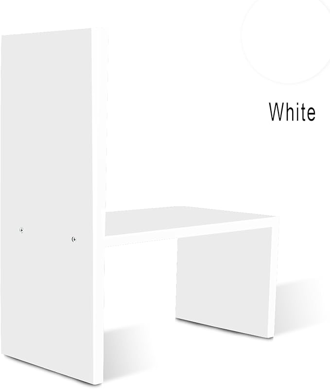 Jerry & Maggie - Desktop Organizer Office Storage Rack Adjustable Wood Display Shelf | Birthday Gifts - Toy - Home Decor | - Free Style Rotation Display - True Natural Stand Shelf (White)