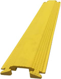 Kable Kontrol Drop Over Floor Cord Cover – 60” Inch Long 1 Channel Cable or Wire Protector – Rubber Ramp for Indoor and Outdoor Use – Yellow