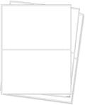 RBHK 8.5 x 5.5 Inches Half Sheet Self Adhesive Shipping Address Labels for Laser and Inkjet Printer, Rounded Corner, 1000 Labels