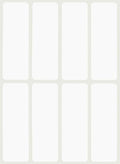 Royal Green Rectangular Stickers Color Coded Write on Labels for Organizing, Moving, & Mailing, 3x1 inch Stickers Writable Label for File Folder Tabs 120-Pack (White)