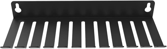 Wall Mount Cable Hanger Cable Rack Organizer Holder with 11 Slots or Cord Management Cable Storage (9INCBH)