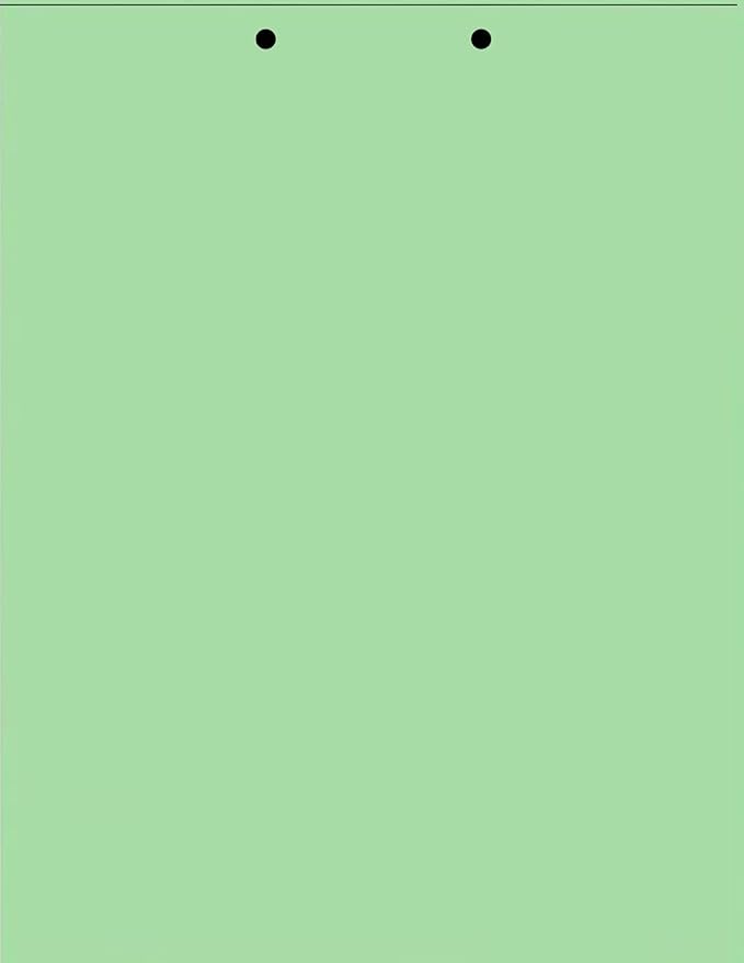 Limited Papers(TM) Writing Copy and Printing Paper, 8.5" x 11", 2 Hole Top-Punched, 20 Pound Text, 500 Sheets Per Ream. (500, Green)