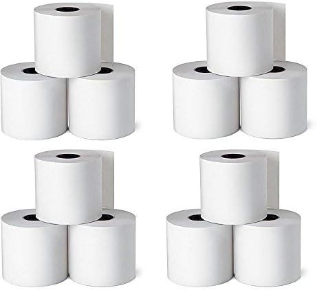1InTheOffice Adding Machine, Register, and Calculator Rolls 2 1/4" x 150' 1-Ply, 12/Pack (150')
