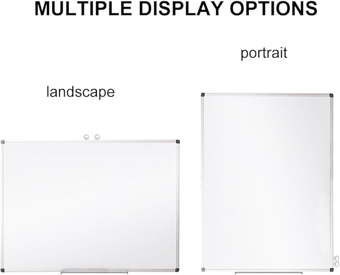 XIWODE Magnetic Dry Erase Board, Wall-Mounted whiteboard, 12 x18 inches, Exquisite Writing Board, Silver Aluminum Frame, Durable, Smooth Board Surface is Easy to Write and Clean