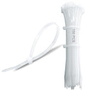 150pcs Zip Ties 12 Inch Long Clear Cable Plastic Zipties 12in Thick Wire Tie Wraps 50 Lbs,Electronic Cord Management White
