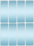 3x1 inch (75mm x 25mm) Metallic Light Blue Gift Labels Sticker for Box, Bags and Presents for Christmas and Parties - 200 Pack by Royal Green