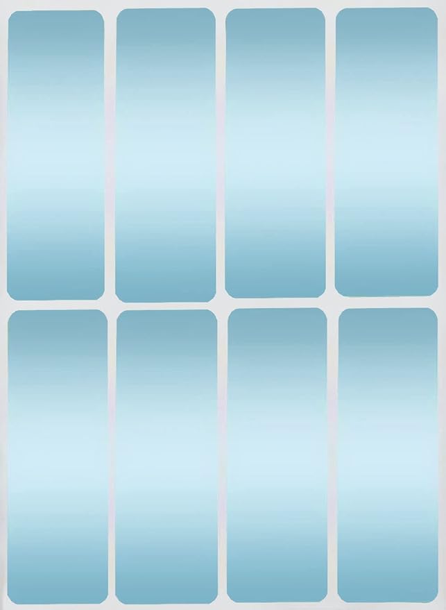 Royal Green Rectangular Stickers Color Coded Write on Labels for Organizing, Moving, & Mailing, 3x1 inch Stickers to Write On Labels & Tags for Home, Office, and School Projects, 120-Pack (Light Blue)