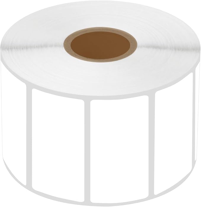 NineLeaf 4 Roll 2''x1'' Direct Thermal Label UPC Barcodes Postage Shipping Address Labels with 1300 Labels/Roll Compatible for Zebra Eltron Rollo Desktop Label Printers