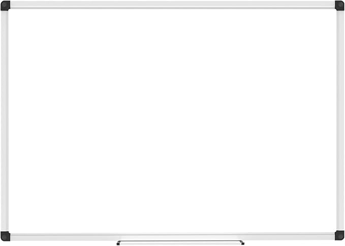 XBoard Magnetic Whiteboard 72 x 40 Inch, Large Dry Erase White Board for Wall with Marker Tray 6' x 3' | Aluminum Frame Message Presentation Board