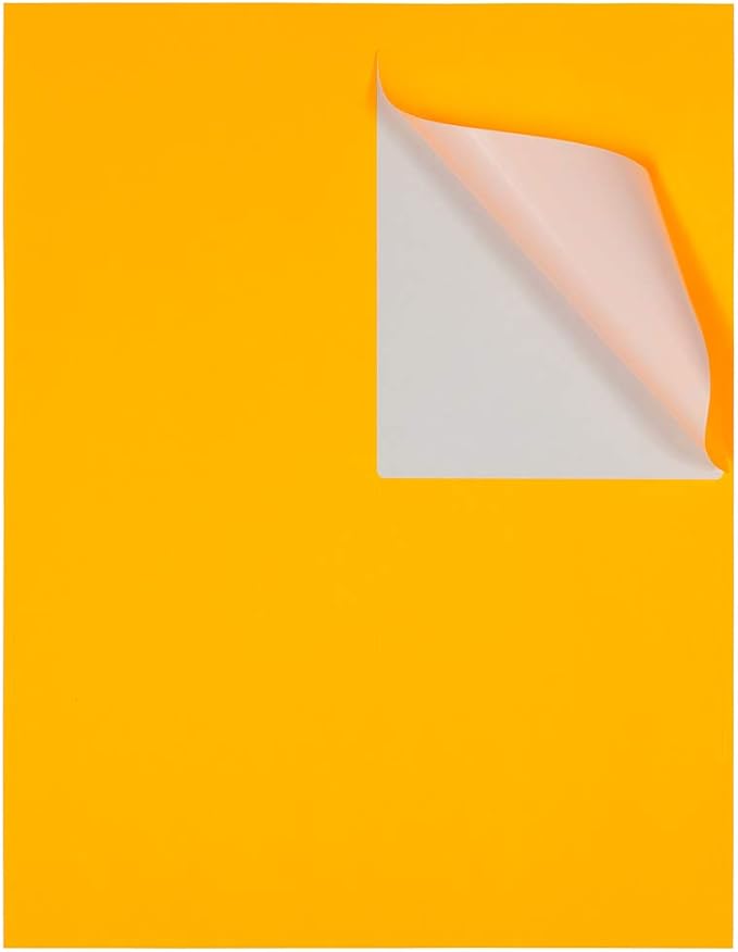 JAM Paper Mailing Address Labels - Extra Large - 4" x 5" - Neon Fluorescent Orange - 120/pack