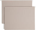 Smead TUFF Extra Capacity Box Bottom Hanging Folder, 4" Expansion, 1/3-Cut Easy Slide Tab, Legal Size, Steel Gray, 18 per Box (64342)