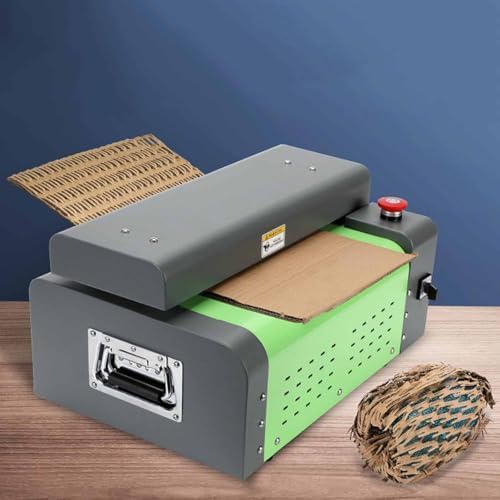 Heavy-Duty Paper Shredder for Cardboard & Kraft Paper - Crinkled Honeycomb Cutter, Expanding Cushion Packaging Solution, Durable & Efficient Shredding Machine