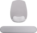 Wrist Rest Support for Mouse Pad and Keyboard Set, Ergonomic Gel Computer Keyboard Wrist Rest with Memory Foam for Long Hours of Work, Gaming, Studying-Relieve Wrist Pain (Light Grey)