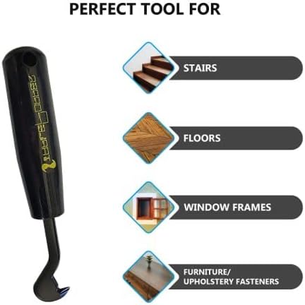 StaplePopper Mini – Heavy Duty Staple Remover Tool & Staple Puller | Fastest Hand Tool for Carpet Staples | Contractor Grade Staple Remover Stick for DIY, Upholstery & Flooring Projects