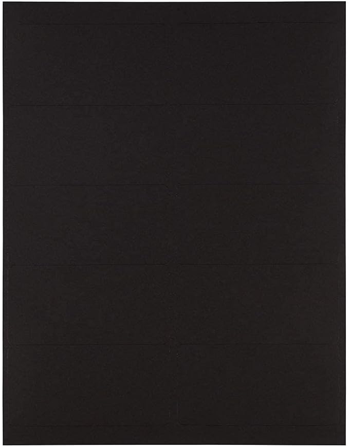JAM PAPER Shipping Address Labels - Standard Mailing - 2 x 4 - Black - 120/Pack
