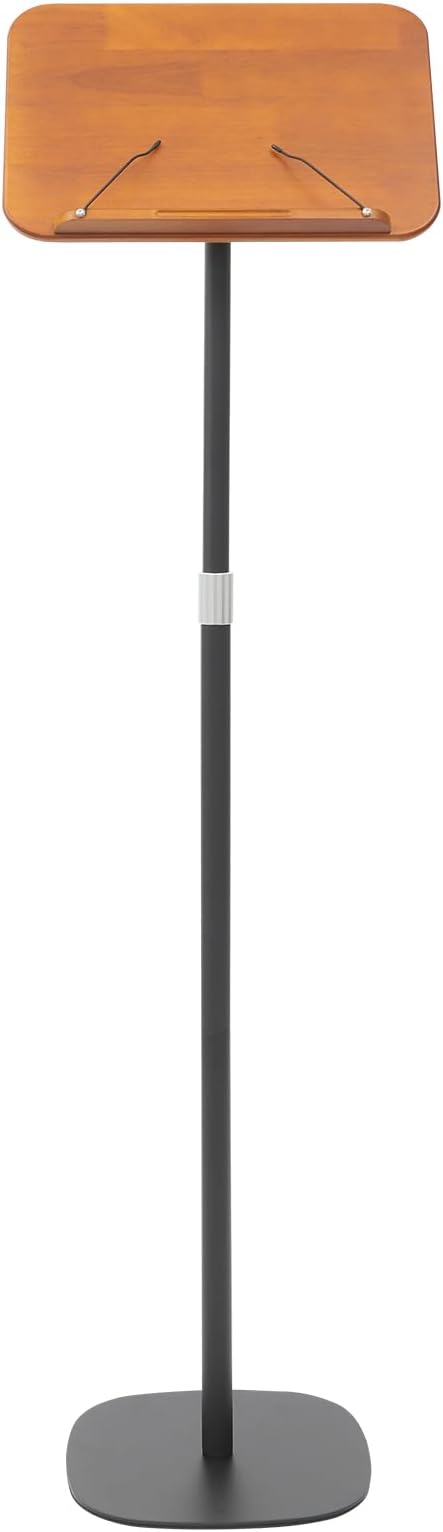 Sheet Music Stand & Desktop Book Stand, Music Book Holder Stand,Wooden Portable Sheet Music Table Stand Height Adjustable from 31.5-51.2in with Book Stand Support