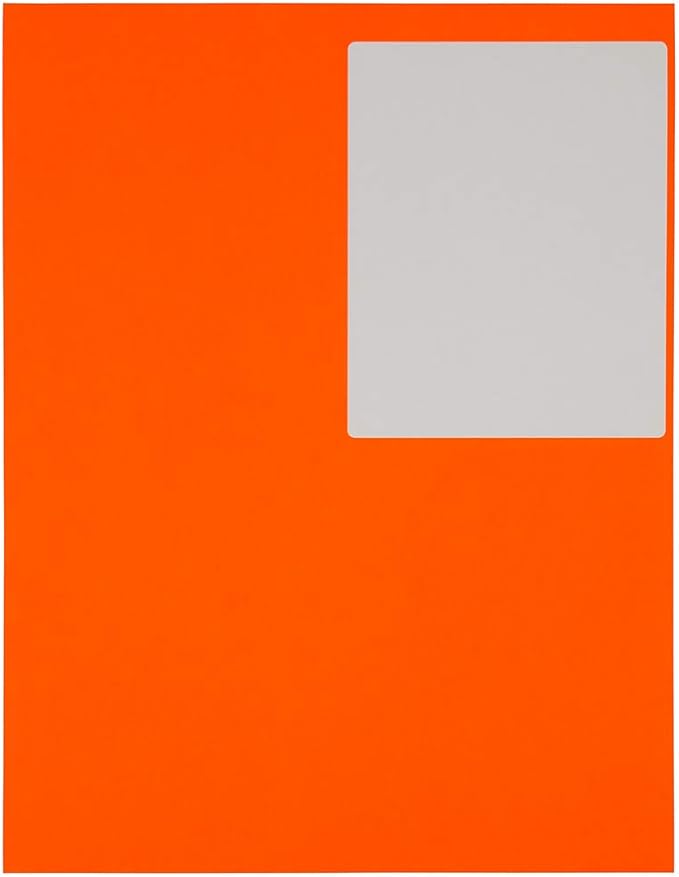 JAM PAPER Shipping Address Labels - 4 x 5 - Quarter Page/Extra Large - Neon Deep Red/Orange - 120/Pack