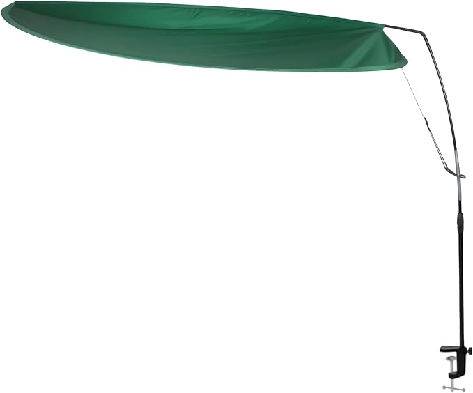 CKAGF Green Adjustable Office Cubicle & Desk Shade – Oval Design for Wider Coverage, Blocks Light and Distractions, Creates a Private and Comfortable Workspace