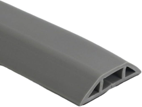 1M Floor Cable Protector Rubber Cover for Safe Movement in Offices, Gyms, and Homes (gray)