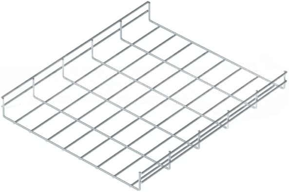 Kable Kontrol Cable Tray - 5 Feet Long x 16" W x 2” H - 60 Pcs Bulk Pack - Wire Mesh Tray Cable Management Rack Cords Organizer Cable Basket, Zinc Plated Steel NEC Approved for Network, Fiber Optic