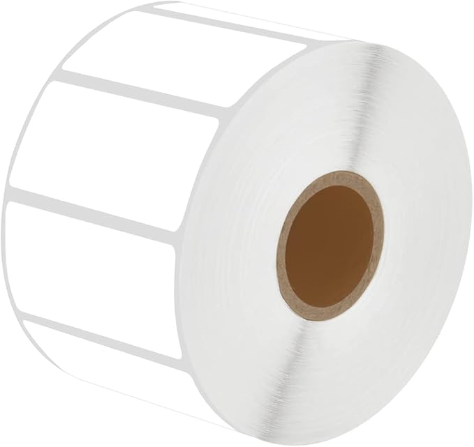NineLeaf 4 Roll 2''x1'' Direct Thermal Label UPC Barcodes Postage Shipping Address Labels with 1300 Labels/Roll Compatible for Zebra Eltron Rollo Desktop Label Printers