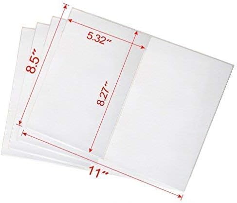 Shipping Label with Rounded Corner, 8.5 x 5.5 Inches Half Sheet Self Adhesive Shipping Address Labels for Laser and Inkjet Printer, 1000 Sheets 2000
