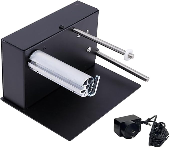 Automatic Label Rewinder Machine, 110V Speed Adjustable Automatic Label Rewinder Machine Two-Way Rewinding for 180mmLabel Rolls