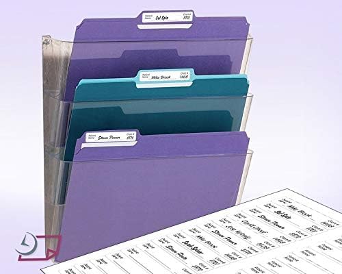 NextDayLabels 0.66x3.43 Inch Rectangle File Folder Labels White for Laser Inkjet Printer - 30 Per Sheet Self-Adhesive Organization Filing Made in USA - 15,000 Labels