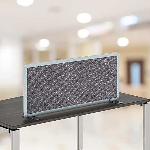 OBEX Acoustical Free Standing Privacy Screen, Cubicle Accessories Desk Privacy Panel, Desk Dividers for Office, Office Furniture Partitions Portable Sound Proof Dividers, 24" x 36", Graphite