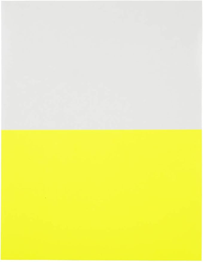 JAM PAPER Shipping Labels - Half Page - 5 1/2 x 8 1/2 - Neon Yellow - 50/Pack