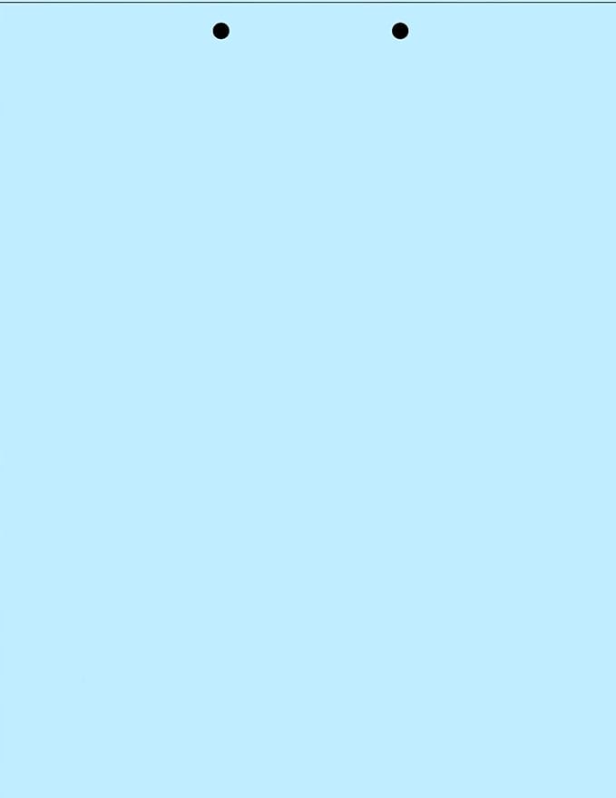 Limited Papers(TM) Writing Copy and Printing Paper, 8.5" x 11", 2 Hole Top-Punched, 20 Pound Text, 500 Sheets Per Ream. (2500, Blue)