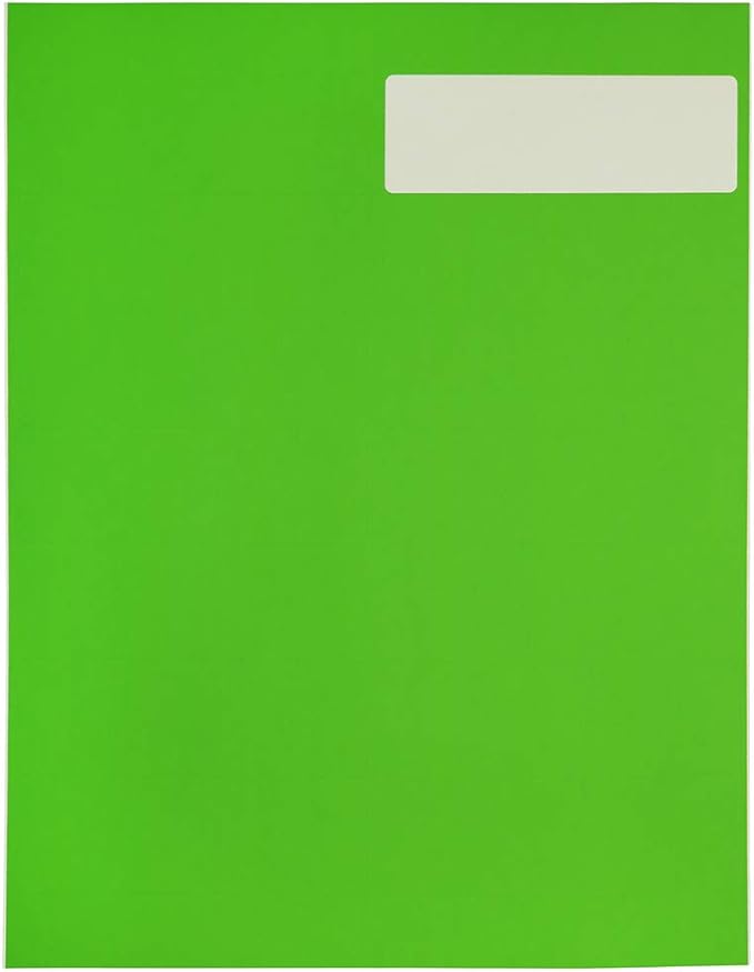 JAM Paper Shipping Address Labels, Rectangular, 1 1/3 x 4, Neon Green, 126/Pack (359329613)