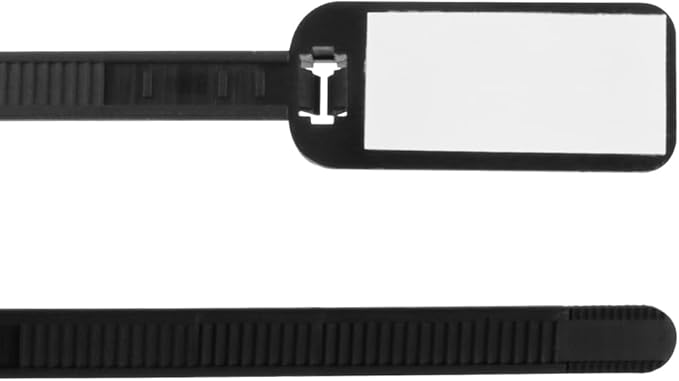 Skywalker 3” Cable Ties w/Write-on Label (Black / 100 Pack)