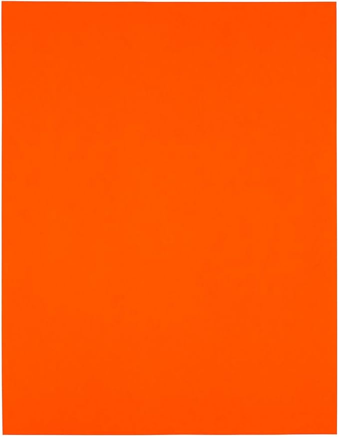 JAM PAPER Shipping Address Labels - 4 x 5 - Quarter Page/Extra Large - Neon Deep Red/Orange - 120/Pack